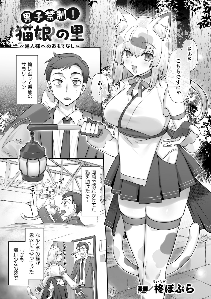 男子禁制！猫娘の里〜恩人様へのおもてなし〜【単話】 【柊ぽぷら hentai アダルト漫画】 サンプル画像