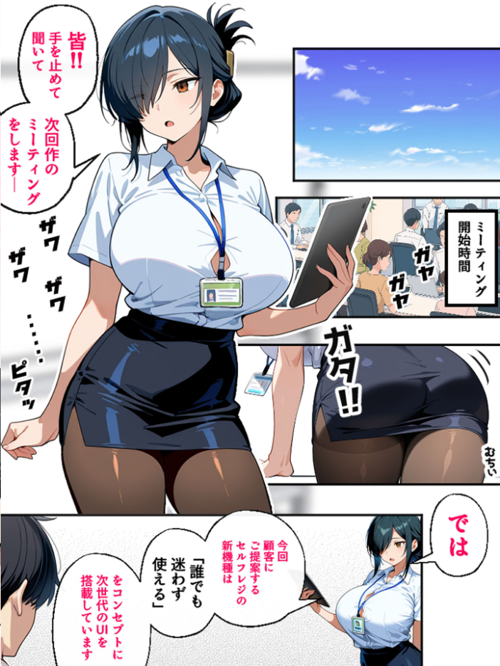 上司彼女が堕ちるまで【単話】（1） モザイク版【hentai エロ漫画】 サンプル画像