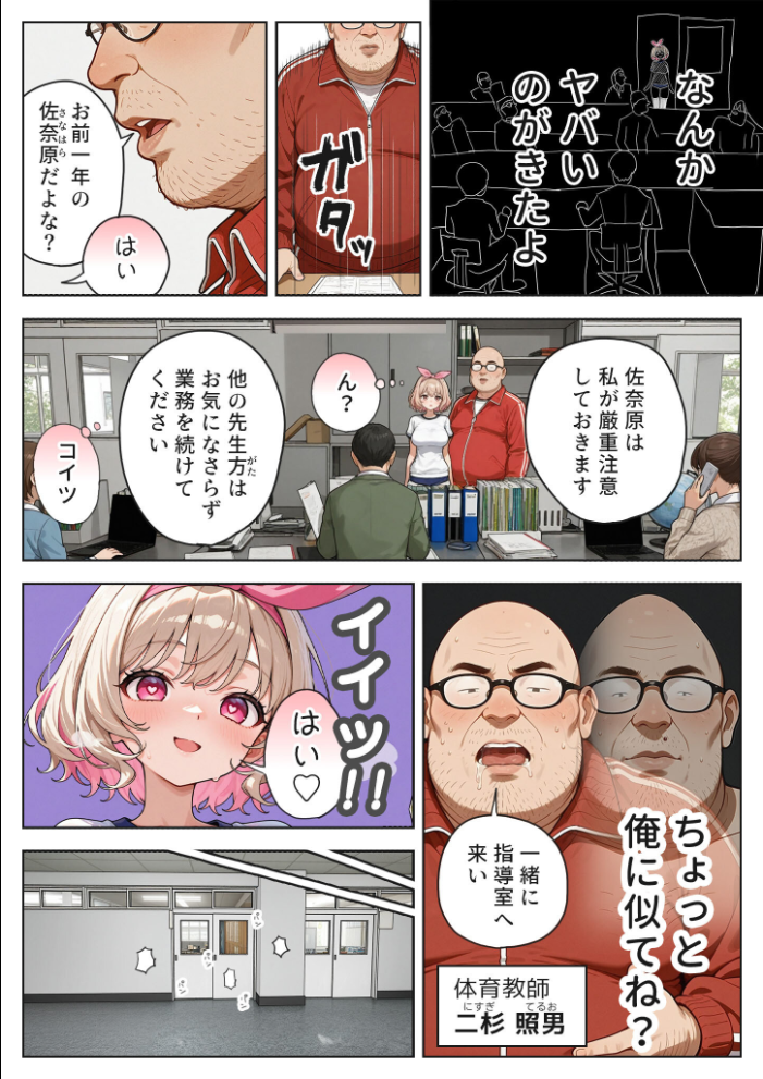 キモおじ⇔●●入れ替わり【3】変態体育教●のわからせ個別指導 モザイク版【hentai エロ漫画】 サンプル画像