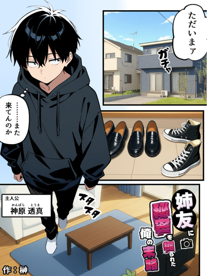 姉友に秘密を握られた俺の末路【単話】(2) モザイク版【hentai エロ漫画】 サンプル画像