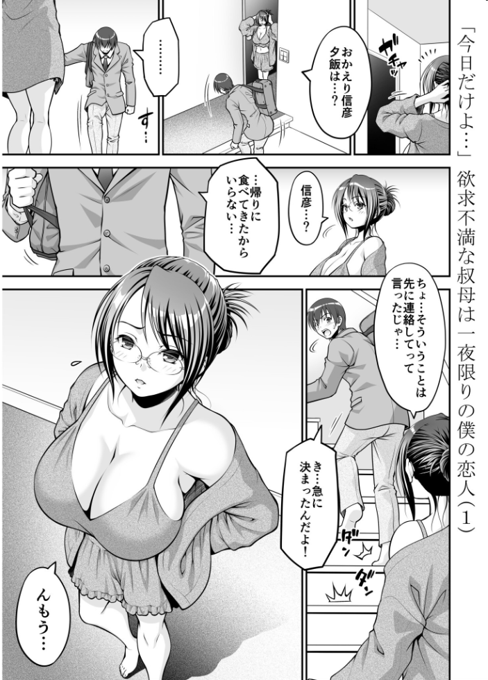欲求不満な叔母は一夜限りの僕の恋人【電子単行本】  やまみち サンプル画像