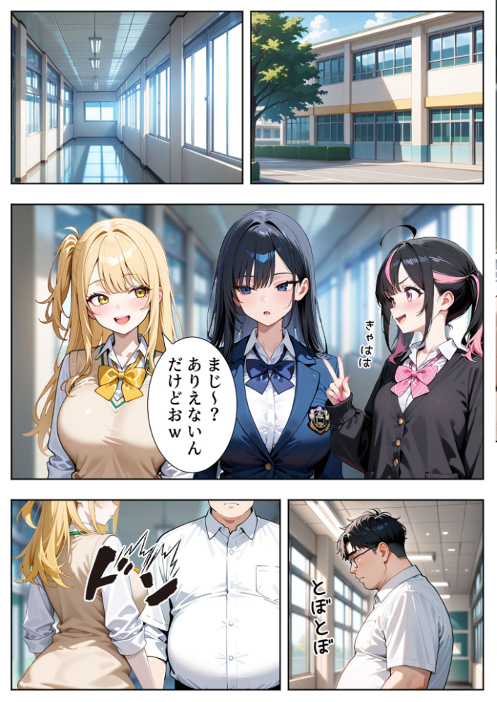 いじめられてた陰キャのボクがクール系巨乳ギャルに中●し報復した話〜黒川あやか イケナイ関係編〜 モザイク版【hentai エロ漫画】 サンプル画像
