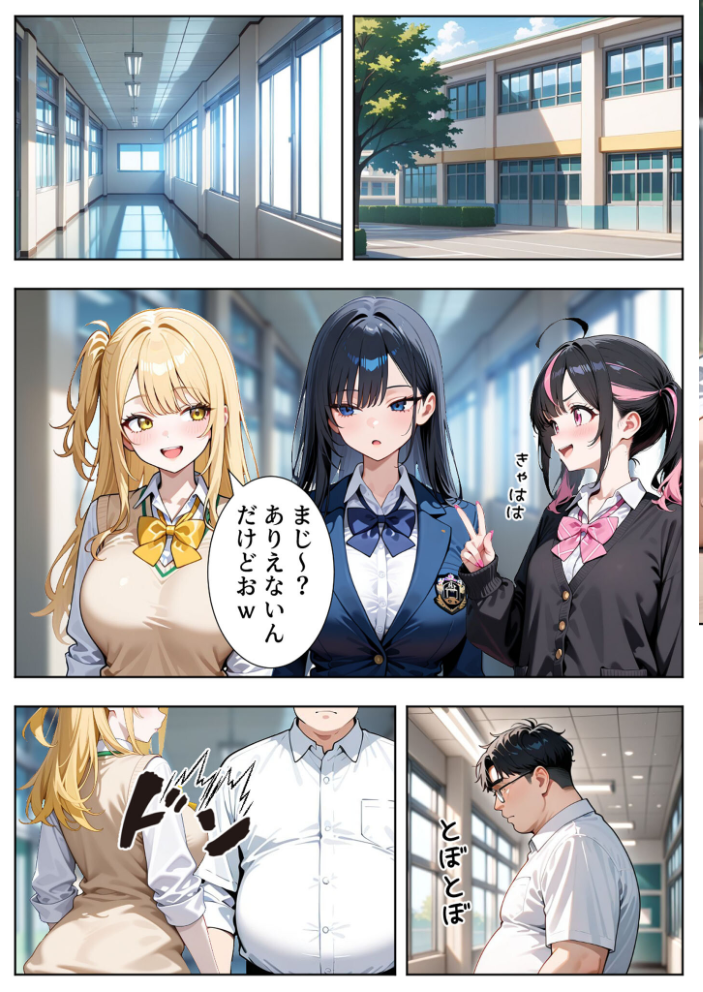いじめられてた陰キャのボクがカーストトップギャルに中●し報復した話〜南条れいな 裏切り編〜 モザイク版【hentai エロ漫画】 サンプル画像