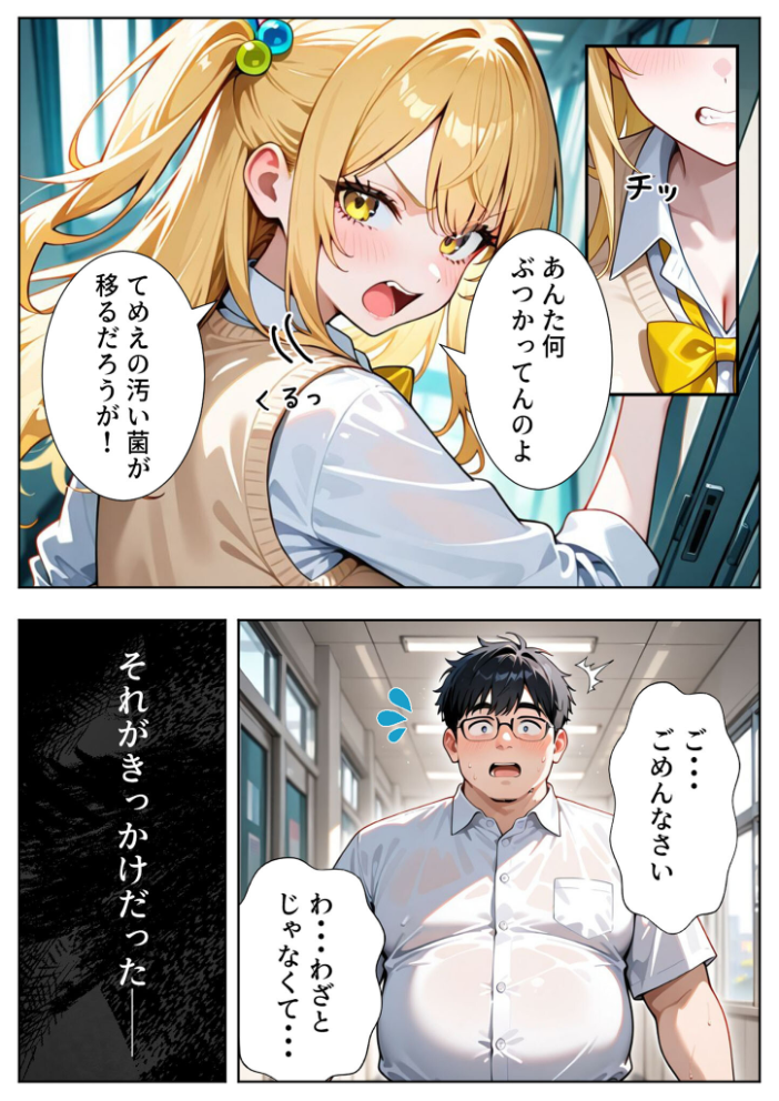 いじめられてた陰キャのボクがクール系巨乳ギャルに中●し報復した話〜黒川あやか イケナイ関係編〜 モザイク版【hentai エロ漫画】 サンプル画像