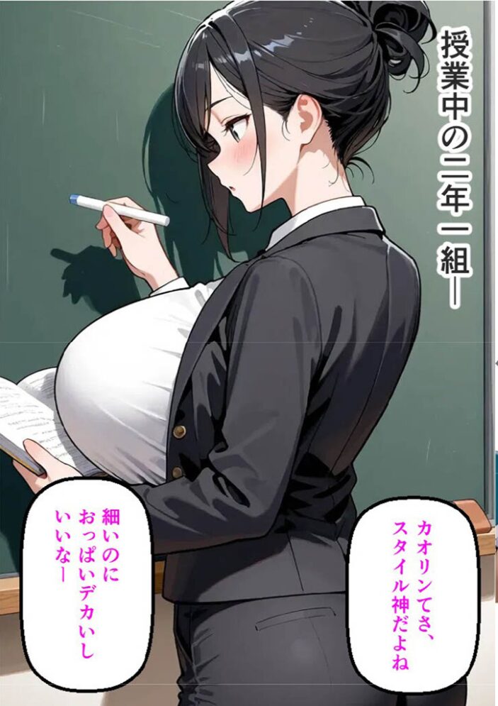 闘乳日誌-美人巨乳教師対決- モザイク版【hentai エロ漫画】 サンプル画像
