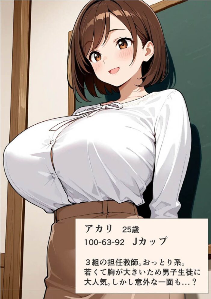 闘乳日誌-美人巨乳教師対決- モザイク版【hentai エロ漫画】 サンプル画像