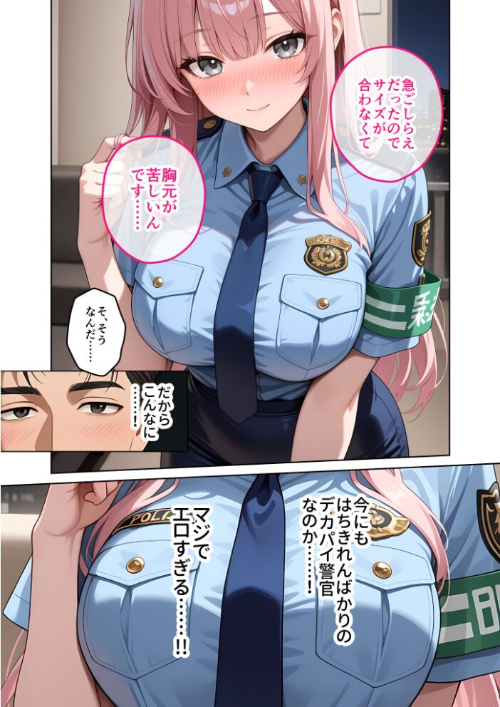 お客様はおっぱいです。 (10) 〜愛欲MAX!現役JDがパツパツ警官コスでお仕置きえっちinハロウィン〜 モザイク版【hentai エロ漫画】 サンプル画像